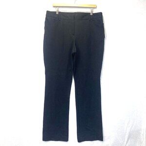 NWT Worthington Perfect Trouser Dress Pants Womens 14 Black Ultra Stretch Ponte